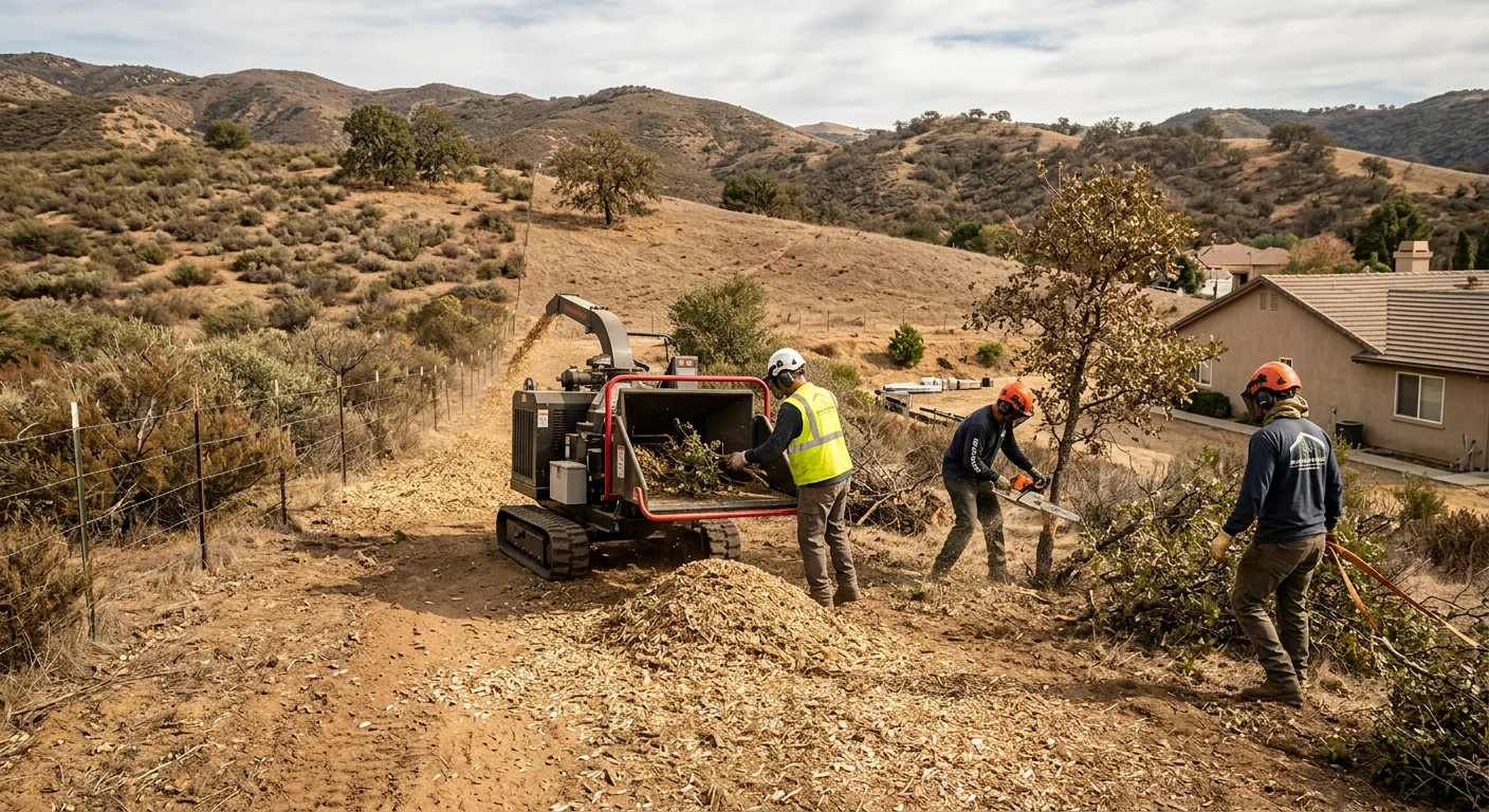 Rural Parcel Brush Reduction Near Open Chaparral