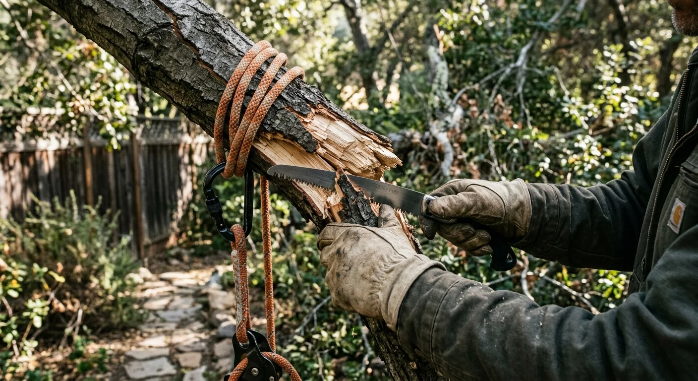 Emergency Limb Removal On Tight Ojai Lot