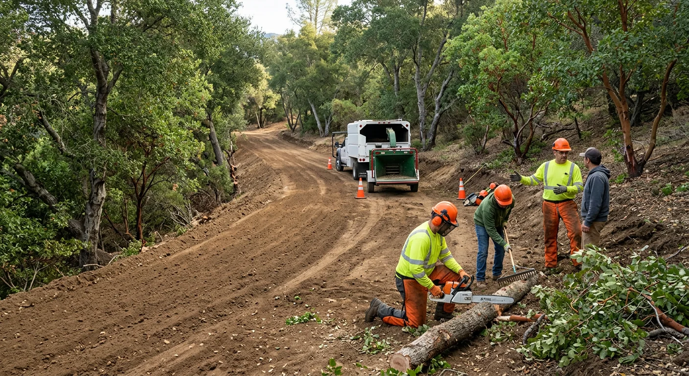 Fire-Access Lane Clearing Through Wooded Property
