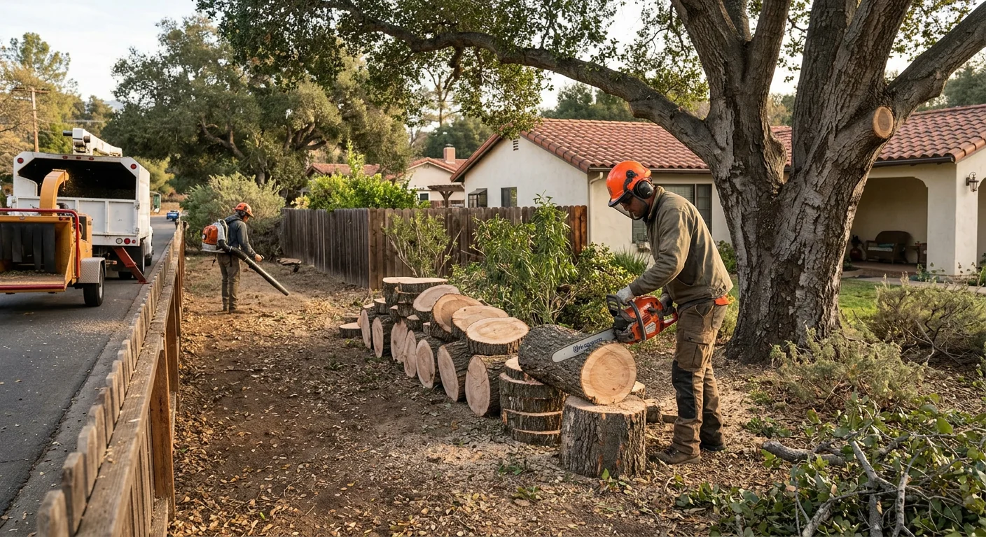 Fence-Line Debris Clearing and Cleanup