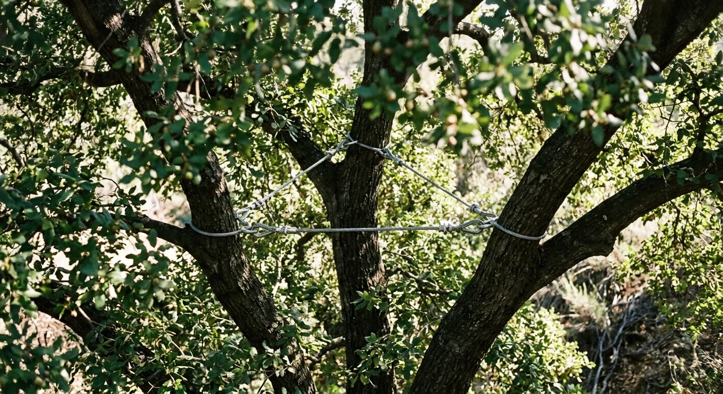 Multi-Stem Coast Live Oak Support System