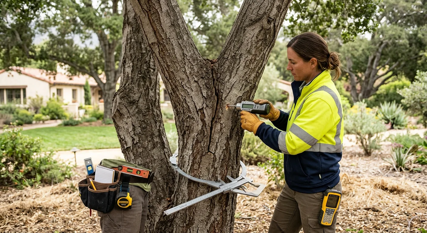 Cabling Support Assessment for a Split-Trunk Ornamental Tree