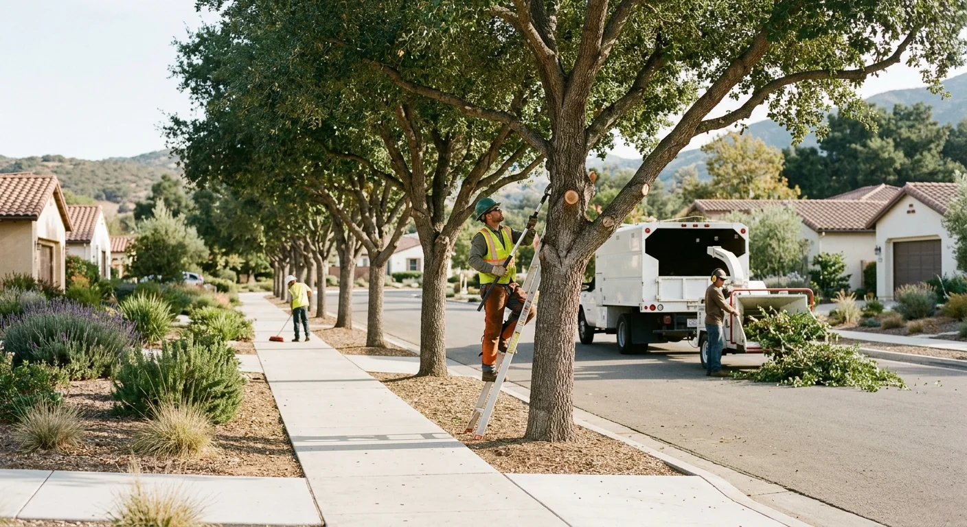 Seasonal Maintenance Pruning for a Neighborhood Shade Canopy