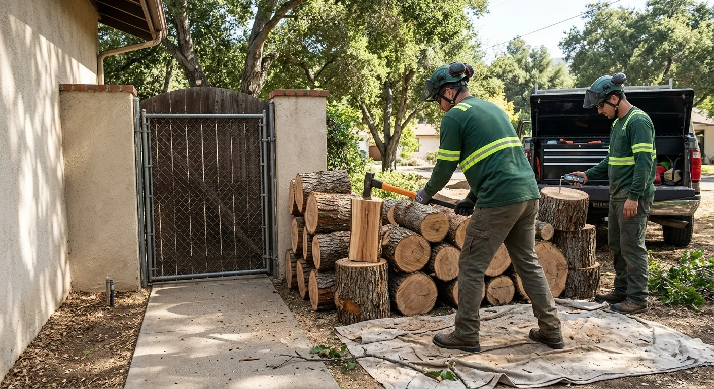 Tight-Access Backyard Tree Removal