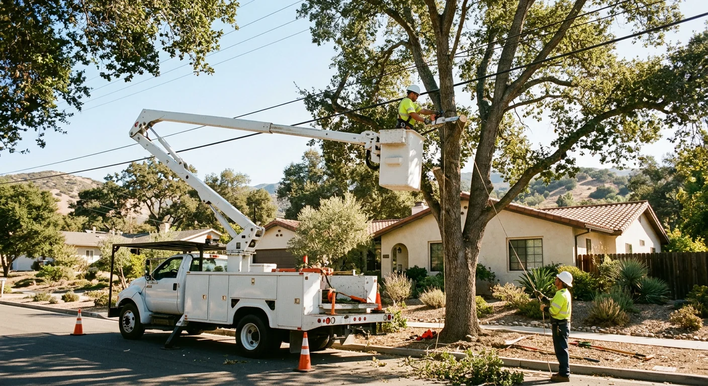 Bucket-Assisted Trimming for Utility Line Clearance
